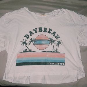 White Daybreak Crop Tee